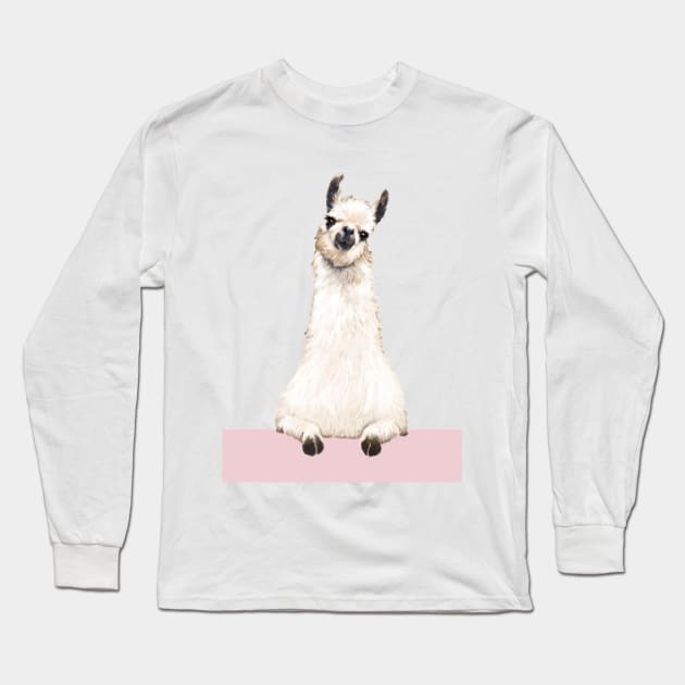 Hi! Llama Long Sleeve T-Shirt by bignosework